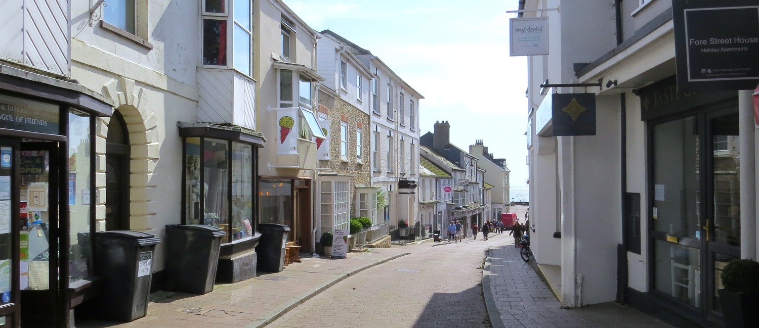 A row of retail stores in Seaton